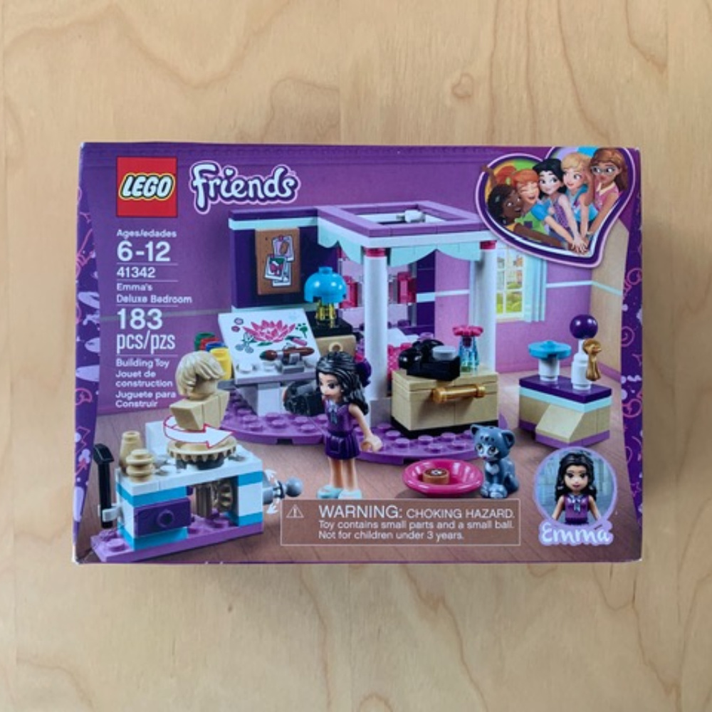 NEW-LEGO-Friends Emma’s Deluxe Bedroom #41342